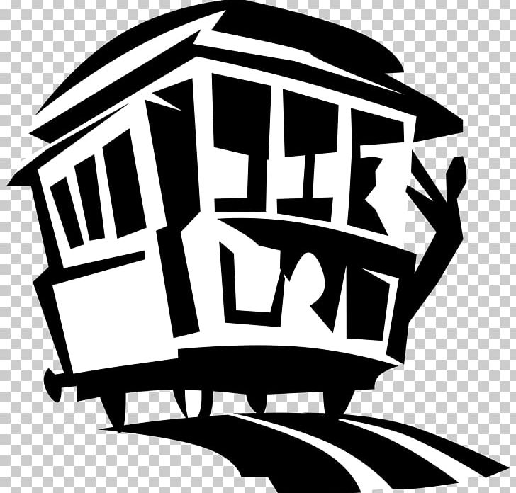 Trolley Graphics Logo Illustration PNG, Clipart, Artwork, Black And White, Brand, Emf, Logo Free PNG Download