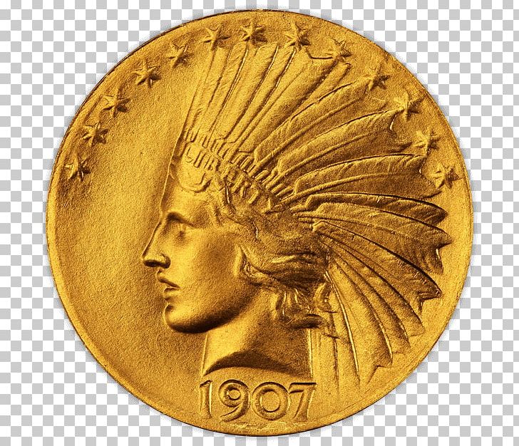 Coin American Gold Eagle Indian Head Gold Pieces PNG, Clipart, American Gold Eagle, Brass, Bronze, Coin, Currency Free PNG Download