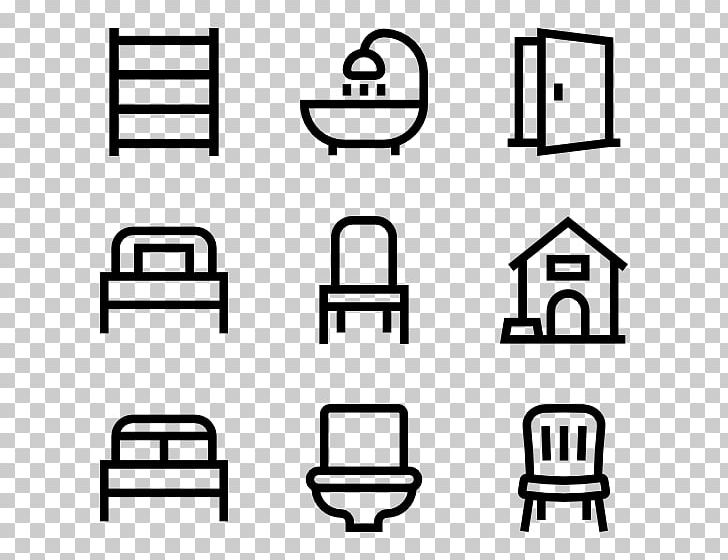 Computer Icons Furniture PNG, Clipart, Angle, Area, Art, Black And White, Brand Free PNG Download