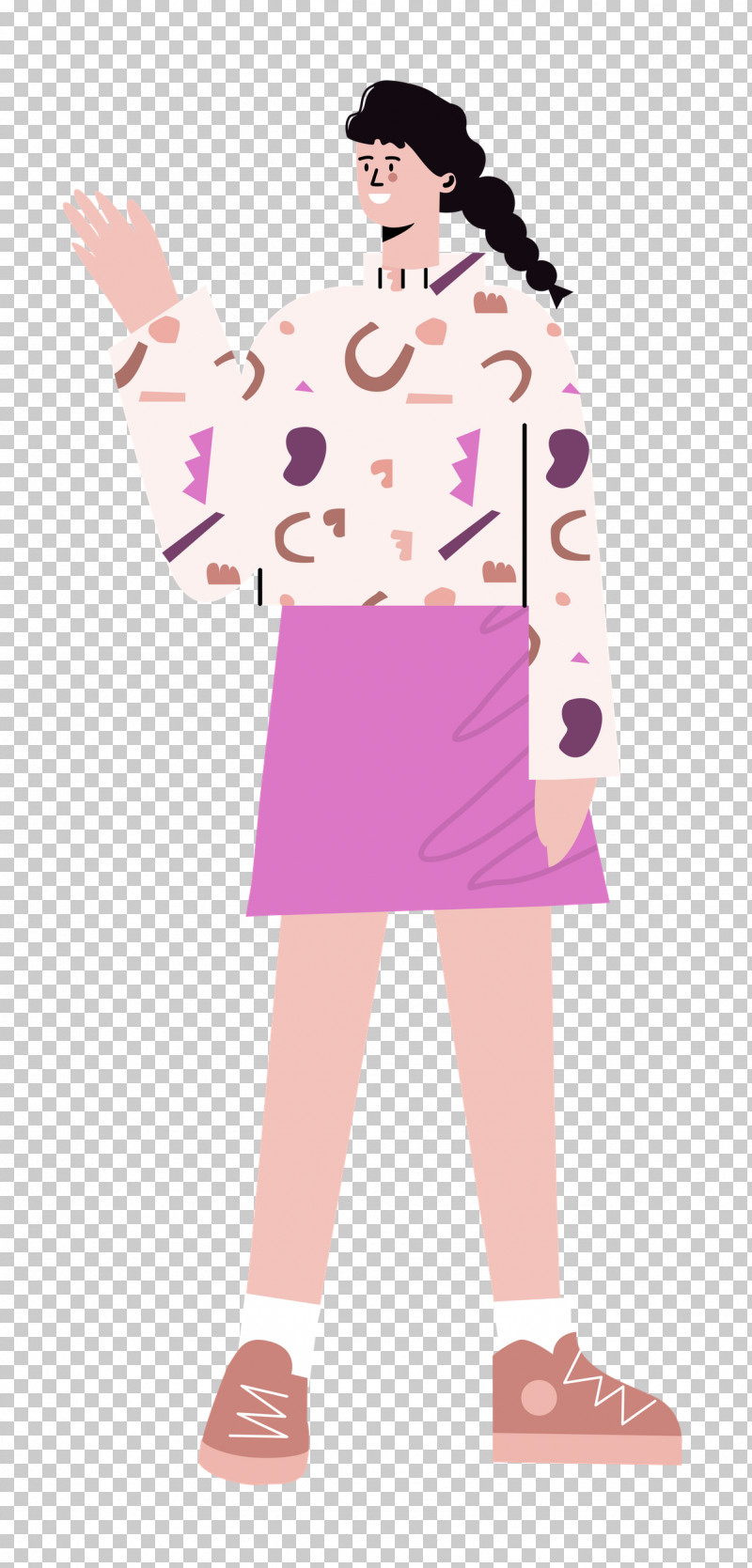 Standing Skirt Woman PNG, Clipart, Animation, Clothing, Drawing, Logo, Painting Free PNG Download