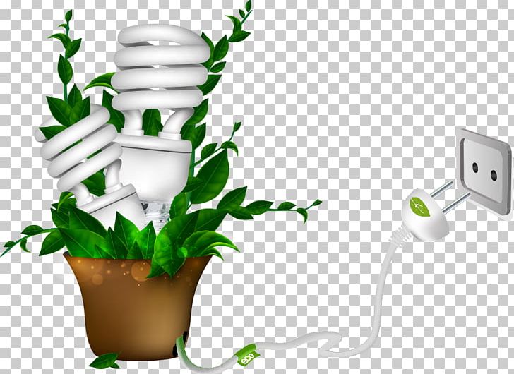Energy Conservation Compact Fluorescent Lamp Solar Energy PNG, Clipart, Brand, Christmas Lights, Environmental Protection, Flower Pot, Grass Free PNG Download