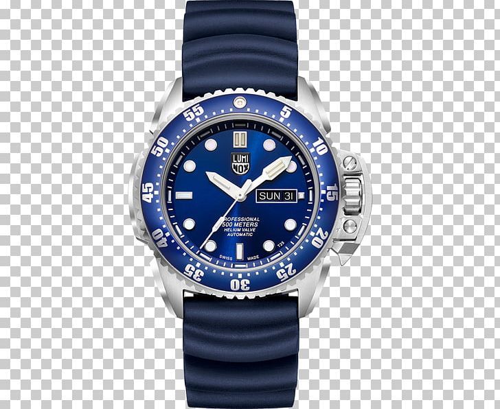 Luminox Diving Watch Automatic Watch Water Resistant Mark PNG, Clipart, Automatic Watch, Blue, Brand, Chronograph, Cobalt Blue Free PNG Download