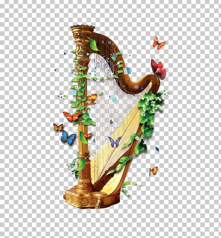 Lichun Yushui Poster PNG, Clipart, Apollo Harp, Butterfly, Chinese Harps, Encapsulated Postscript, Free Harp Free PNG Download