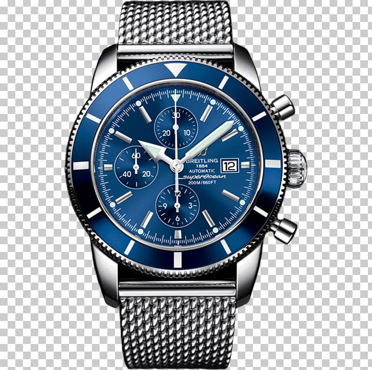 Breitling SA Chronograph Watch Luxury Superocean PNG, Clipart, Accessories, Automatic Watch, Blue, Brand, Breitling Free PNG Download