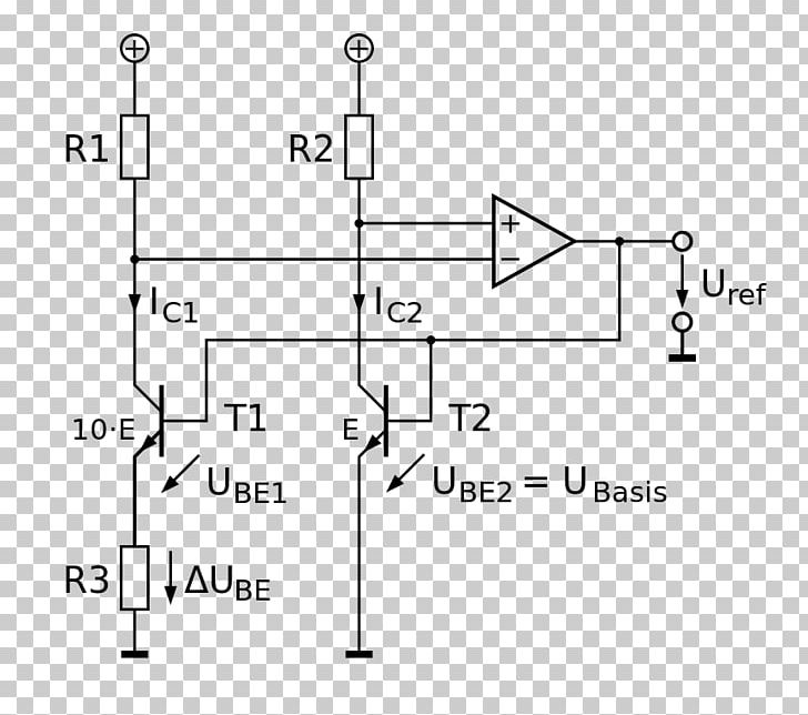 Diode Silicon Bandgap Temperature Sensor Electronic Circuit Parking Sensor PNG, Clipart, Angle, Area, Band Gap, Circuit Component, Circuit Diagram Free PNG Download