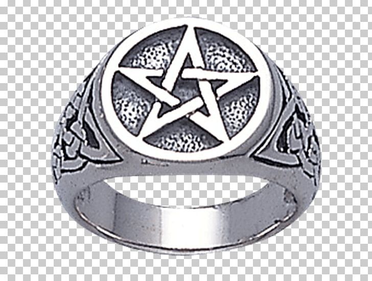 Ring Pentacle Pentagram Wicca Star Of David PNG, Clipart, Body Jewelry, Brand, Celtic Cross, Classical Element, Emblem Free PNG Download