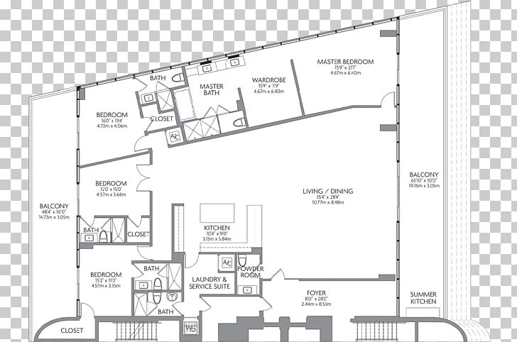 Floor Plan Random House Tower Miami Storey PNG, Clipart, Angle, Apartment, Area, Black And White, Building Free PNG Download