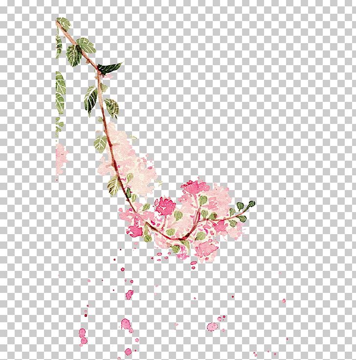 Watercolor Painting Crepe-myrtle Illustration PNG, Clipart, Branch, Cartoon, Color, Crepemyrtle, Decoration Free PNG Download
