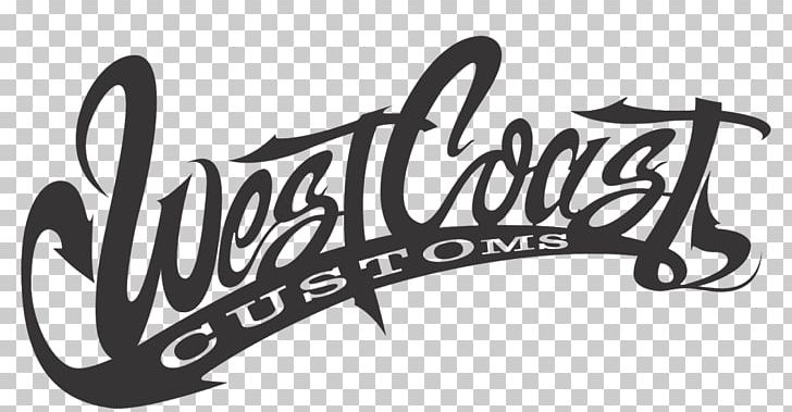 West Coast Of The United States Car West Coast Customs Logo PNG, Clipart, Art, Black And White, Brand, Calligraphy, Car Free PNG Download