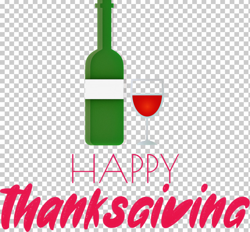 Happy Thanksgiving PNG, Clipart, Bottle, Dessert Wine, Glass Bottle, Happy Thanksgiving, Logo Free PNG Download