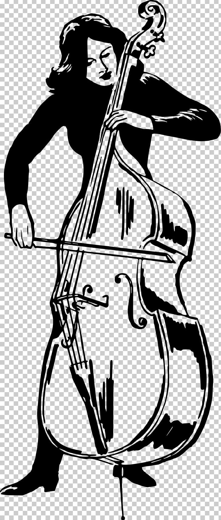 Double Bass Violin Cello PNG, Clipart, Art, Bass, Bass Guitar, Bassist, Black And White Free PNG Download