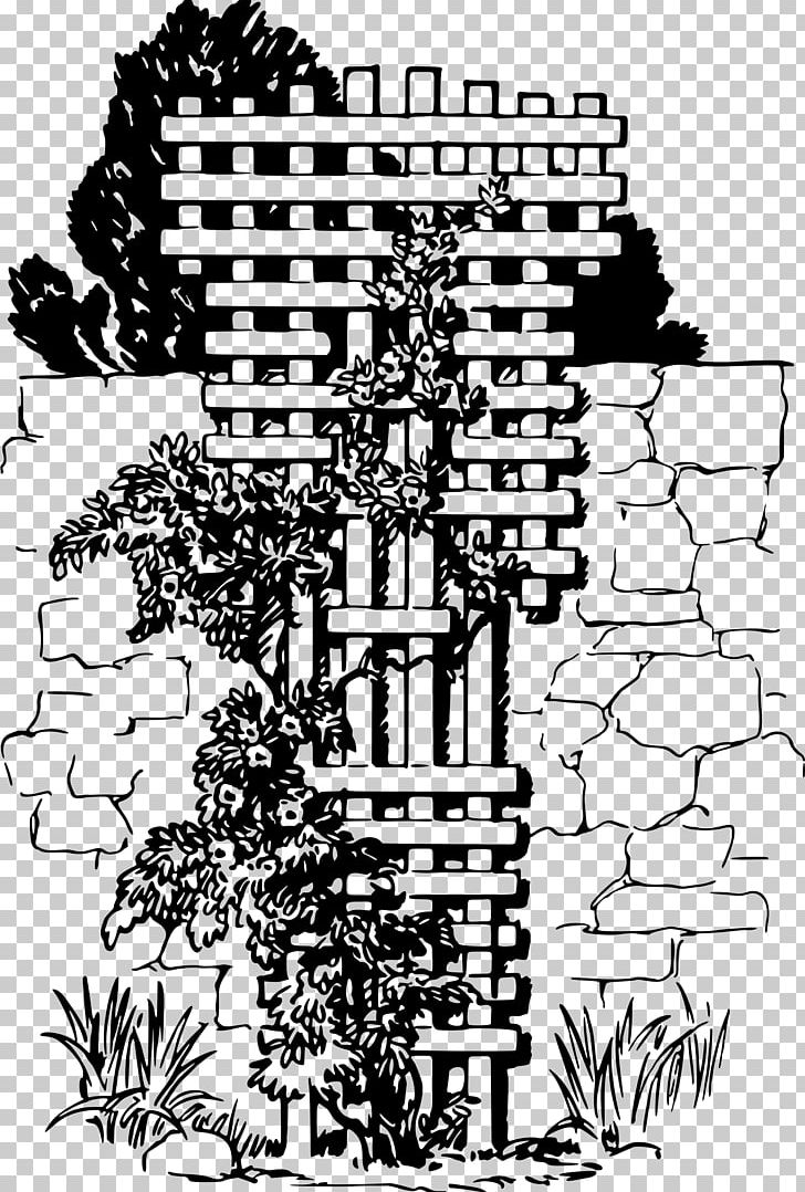 Trellis Garden Vine PNG, Clipart, Art, Black And White, Computer Icons, Drawing, Garden Free PNG Download