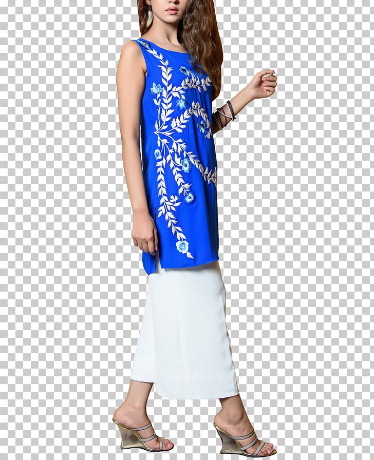 Sleeve Georgette Chiffon Tunic Fashion PNG, Clipart, Chiffon, Clothing, Cobalt, Cobalt Blue, Costume Free PNG Download