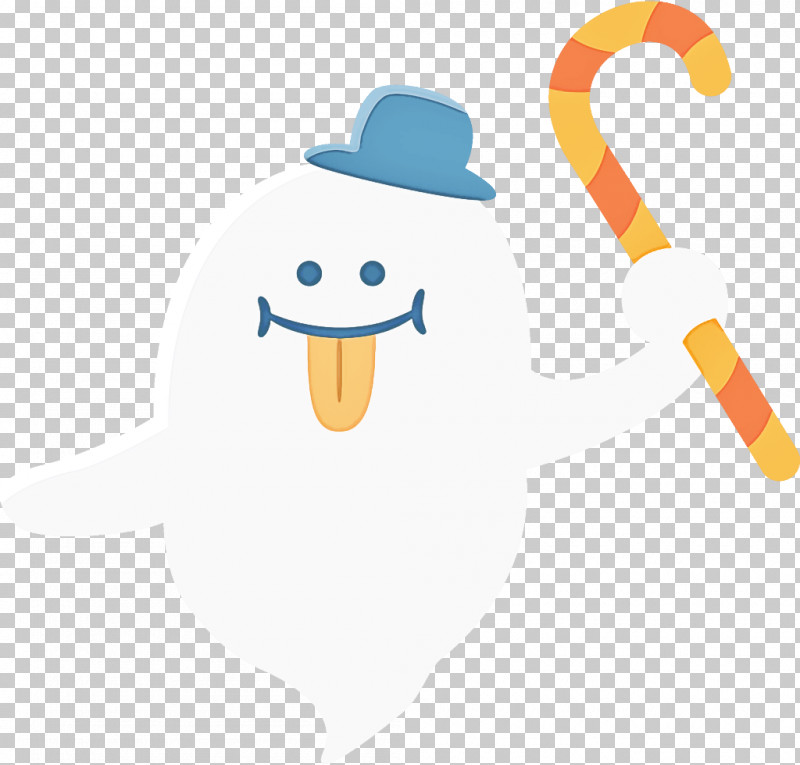 Ghost Halloween PNG, Clipart, Cartoon, Ghost, Halloween, Headgear, Smile Free PNG Download