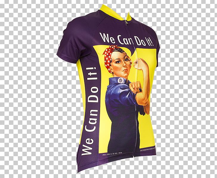 Cycling Jersey T-shirt We Can Do It! Rosie The Riveter PNG, Clipart, Active Shirt, Brand, Clothing, Cycling, Cycling Jersey Free PNG Download