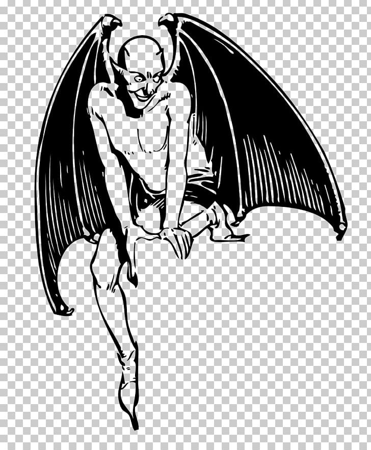 Drawing Devil PNG, Clipart, Angel, Art, Bat, Black And White, Cartoon Free PNG Download