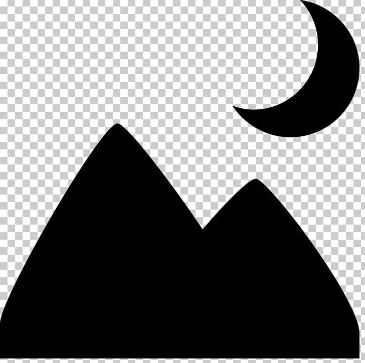 Triangle Computer Icons Landscape Painting PNG, Clipart, Art, Black, Black And White, Computer Wallpaper, Crescent Free PNG Download