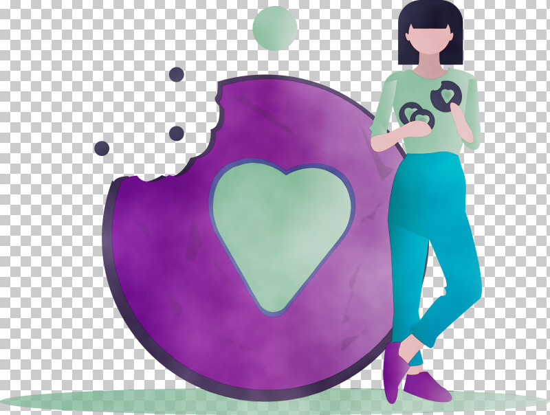 Purple Violet Cartoon Heart Animation PNG, Clipart, Animation, Cartoon, Cookie, Girl, Heart Free PNG Download