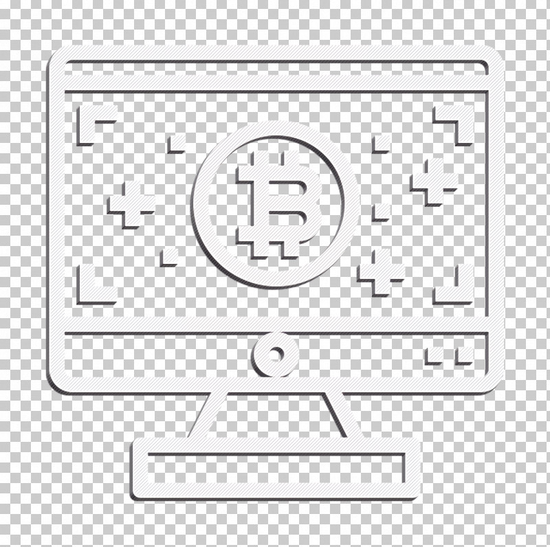 Bitcoin Icon Password Icon PNG, Clipart, Bitcoin Icon, Blackandwhite, Line, Password Icon, Square Free PNG Download