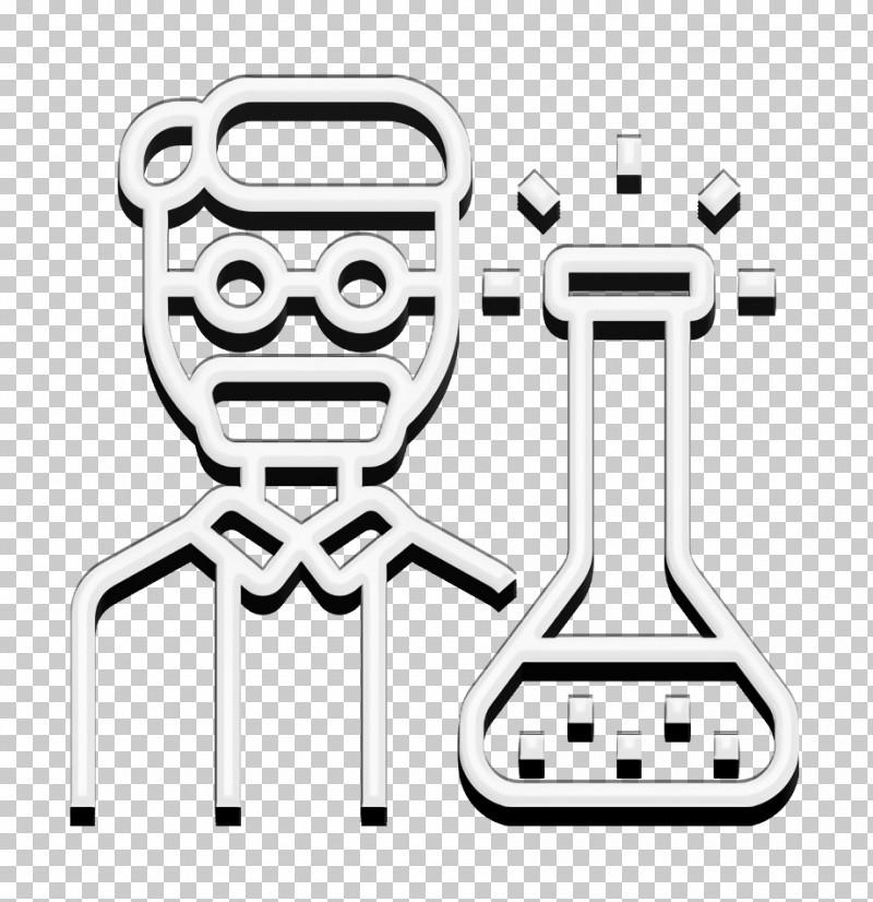 Career Icon Chemist Icon PNG, Clipart, Blackandwhite, Career Icon, Chemist Icon, Line Art Free PNG Download