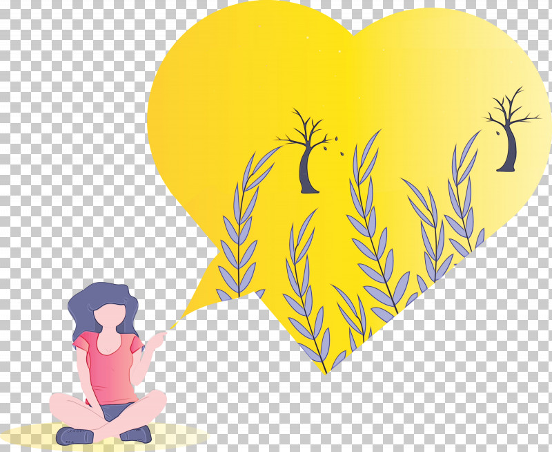 Yellow Heart Love Gesture Smile PNG, Clipart, Abstract, Cartoon, Gesture, Girl, Heart Free PNG Download