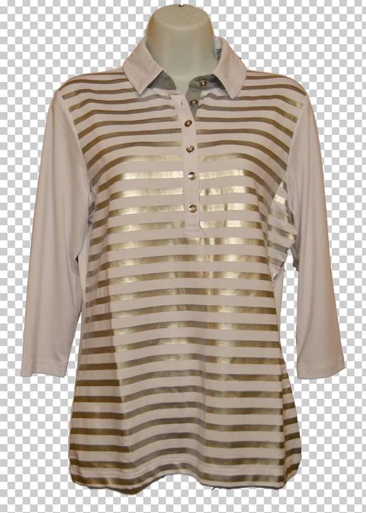 Blouse Sleeveless Shirt Sleeveless Shirt Long-sleeved T-shirt PNG, Clipart, Beige, Blouse, Button, Clothing, Golf Free PNG Download