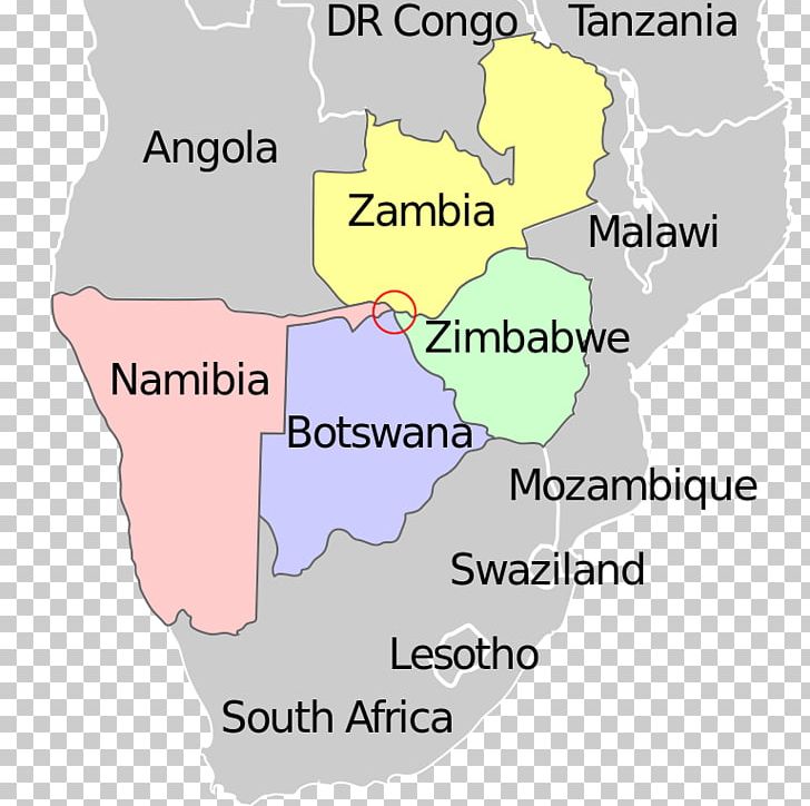 Zimbabwe Kazungula Namibia Botswana Quadripoint PNG, Clipart, Africa, Area, Border, Botswana, Country Free PNG Download