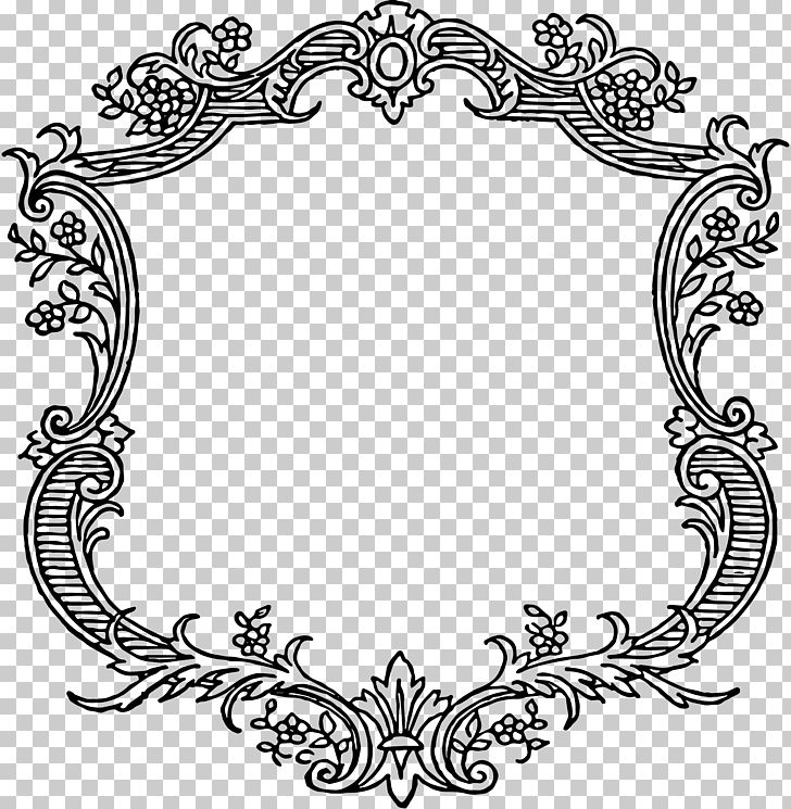 Frame Vintage Clothing PNG, Clipart, Area, Black And White, Borders And Frames, Cdr, Circle Free PNG Download