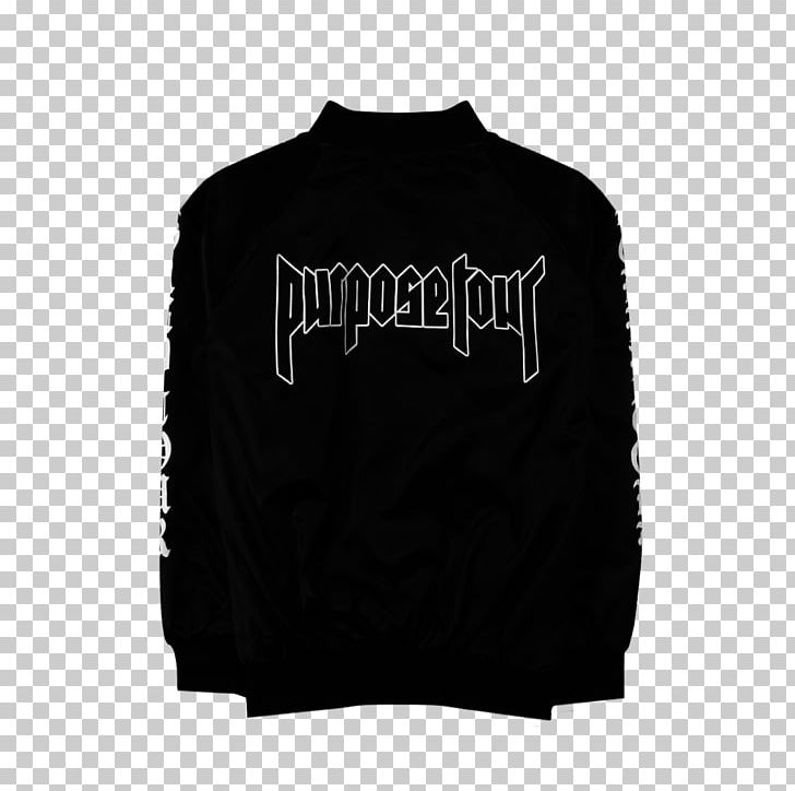 Purpose World Tour T-shirt Hoodie Jacket Sweater PNG, Clipart, Black, Brand, Clothing, Concert, Hoodie Free PNG Download
