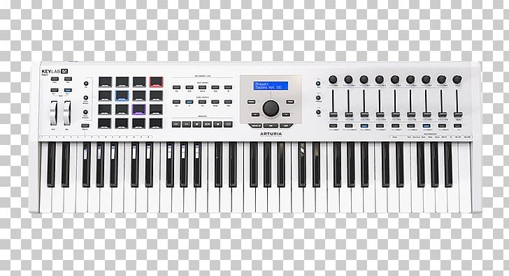 Digital Piano Electronic Keyboard Musical Keyboard Arturia MIDI Controllers PNG, Clipart, Controller, Digital Audio Workstation, Digital Piano, Midi, Musical Instrument Free PNG Download