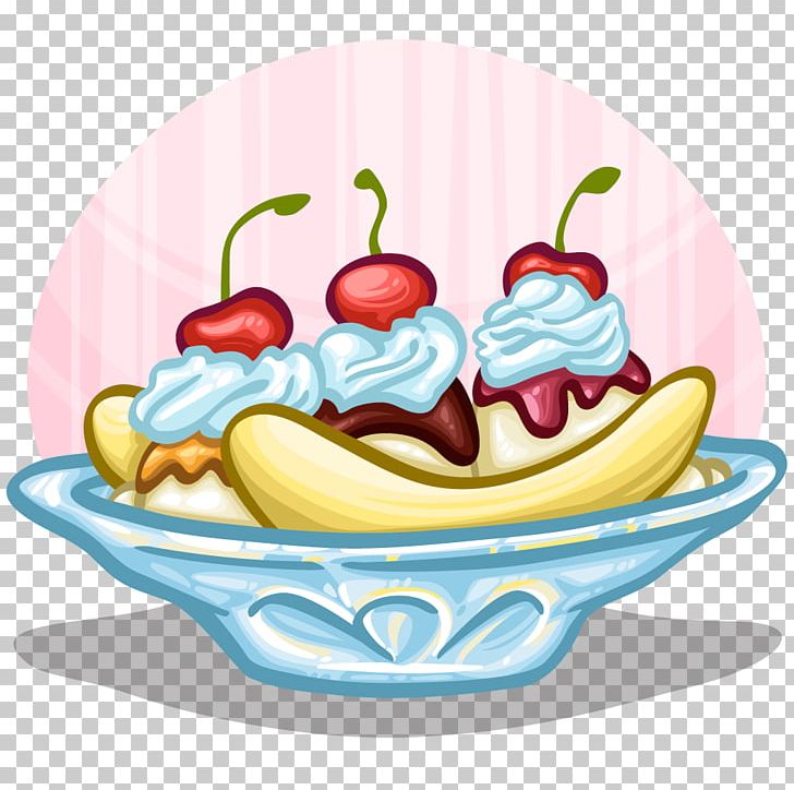 Cream Food Frozen Dessert Tableware PNG, Clipart, Banana, Banana Split, Cartoon, Cream, Cuisine Free PNG Download