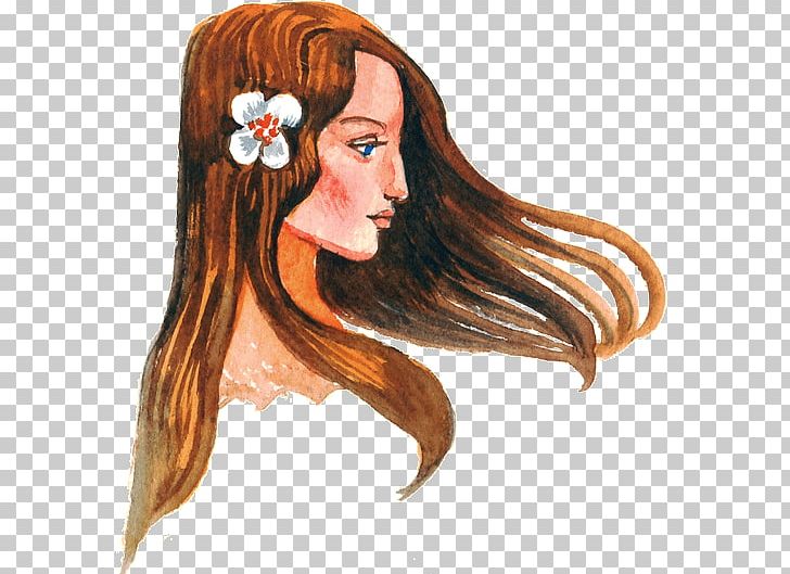 Virgo Long Hair Hair Coloring Horoscope PNG, Clipart, Brown Hair, Cartoon, Character, Fiction, Fictional Character Free PNG Download