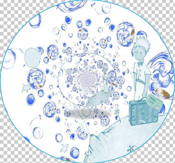 Blue And White Pottery The Little Prince Circle Water PNG, Clipart, Area, Blue, Blue And White Porcelain, Blue And White Pottery, Circle Free PNG Download