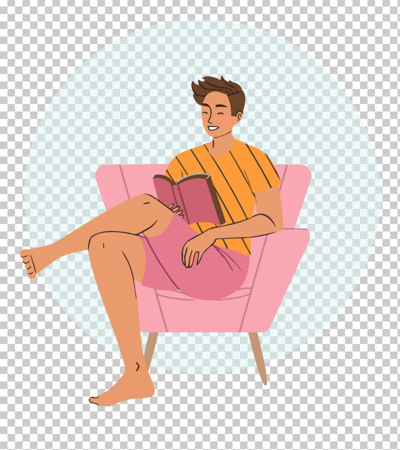 Reading Book Free Time Sofa PNG, Clipart, Angle, Cartoon, Chair, Free Time, Reading Book Free PNG Download