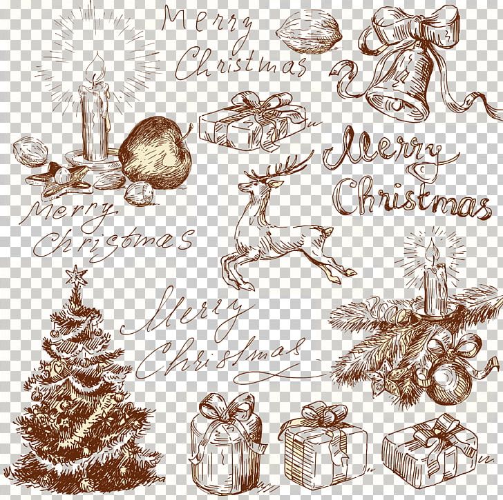 Christmas Tree Christmas Card Illustration PNG, Clipart, Bell, Candle, Christmas, Christmas, Christmas And Holiday Season Free PNG Download