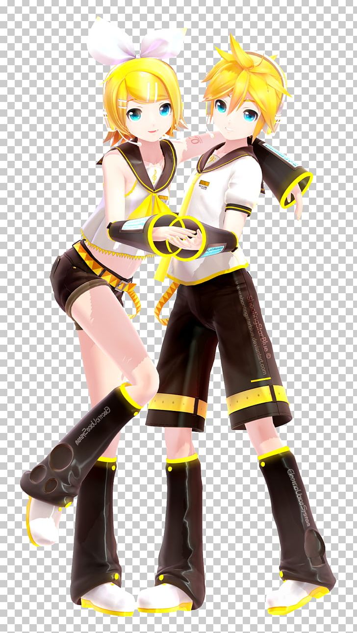 Kagamine Rin/Len Hatsune Miku THE VOCALOID Produced By Yamaha MikuMikuDance PNG, Clipart, Action Figure, Anime Music Video, Fictional Character, Fictional Characters, Figurine Free PNG Download