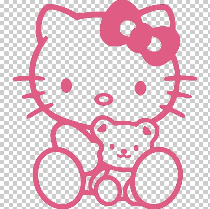 Hello Kitty Sanrio Decal Sticker PNG, Clipart, Area, Auto Part, Cartoon, Circle, Decal Free PNG Download
