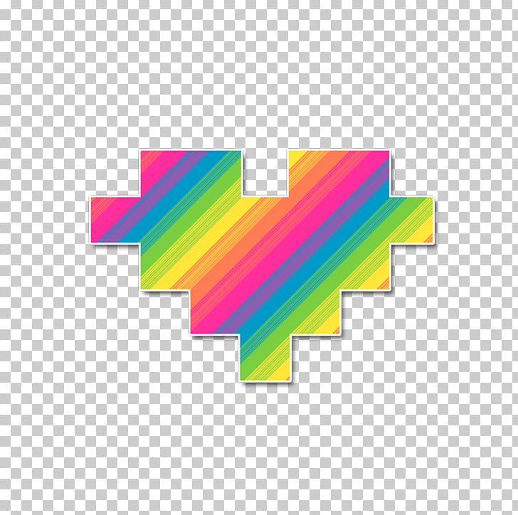 Heart Pixelation Rainbow Violet Drawing PNG, Clipart, Angle, Art, Color, Cool Designs, Drawing Free PNG Download
