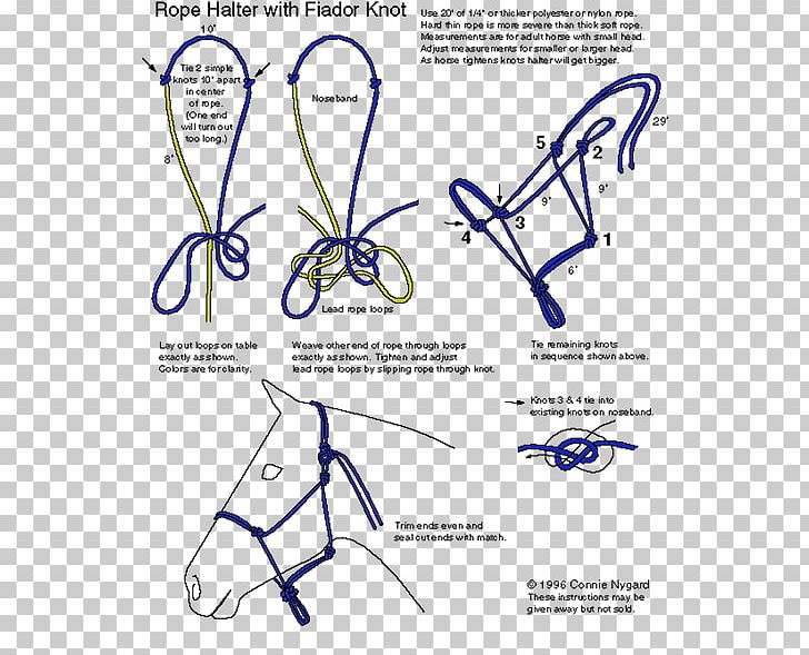 Horse Halter Fiador Knot Rope PNG, Clipart, Angle, Animals, Area, Bosal, Diagram Free PNG Download