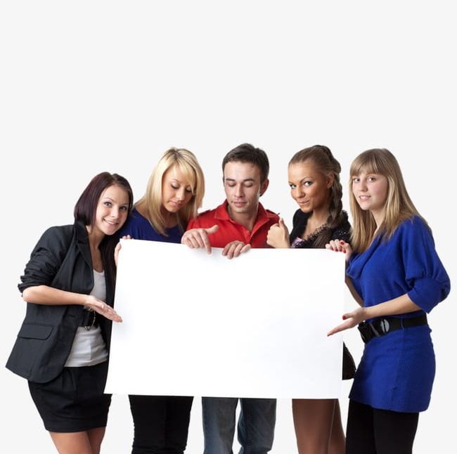 Business People Holding A White Board PNG, Clipart, Blank, Board, Board Clipart, Business, Business Clipart Free PNG Download