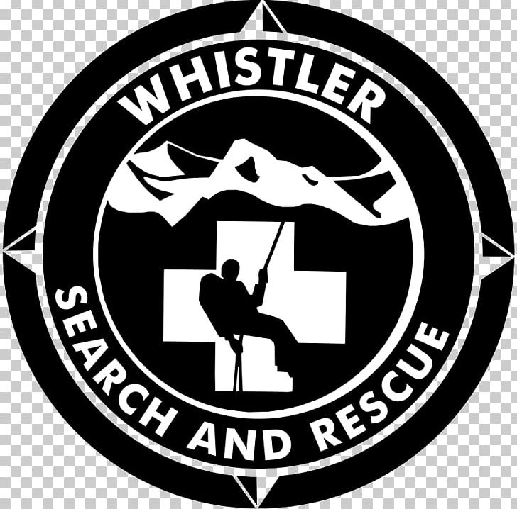 Whistler Search And Rescue Society Logo Organization Company PNG, Clipart, Area, Badge, Black And White, Brand, Canada Free PNG Download