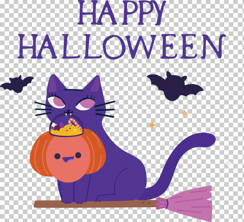 Happy Halloween PNG, Clipart, Beak, Cartoon, Cat, Catlike, Character Free PNG Download