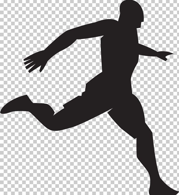 Football Player Athlete Silhouette PNG, Clipart, Arm, Athlete, Athlete Running, Balance, Ball Free PNG Download