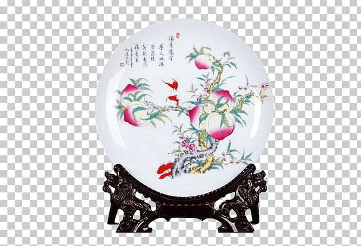 Jingdezhen Ceramic Ornament Plate Vase PNG, Clipart, Blue And White Pottery, China, Chinese, Chinese Style, Crown Queen Free PNG Download