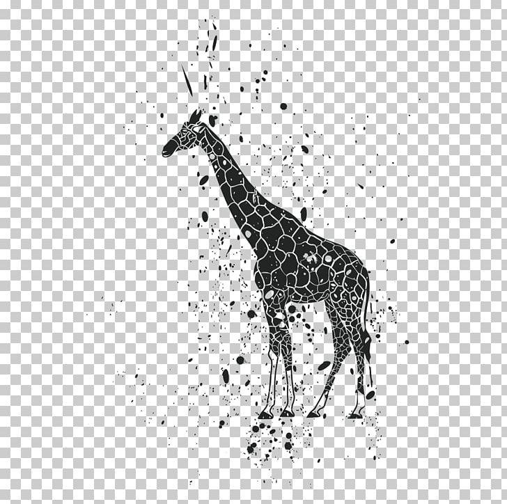 Lion Giraffe Ink PNG, Clipart, Animal, Black And White, Computer Icons, Decorative Patterns, Design Free PNG Download