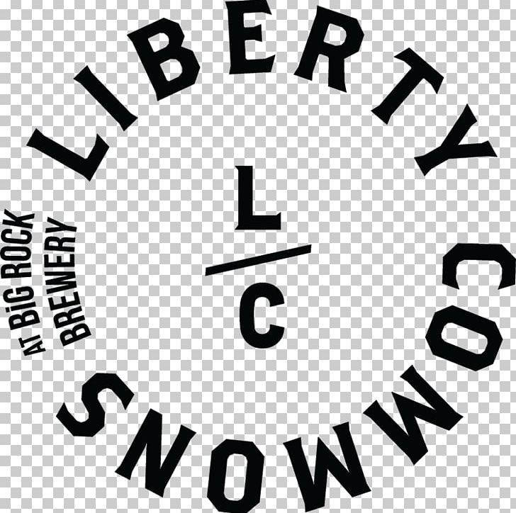 Logo Liberty Commons At Big Rock Brewery Beer Liberty Street Midland PNG, Clipart, Area, Bar, Beer, Black, Black And White Free PNG Download