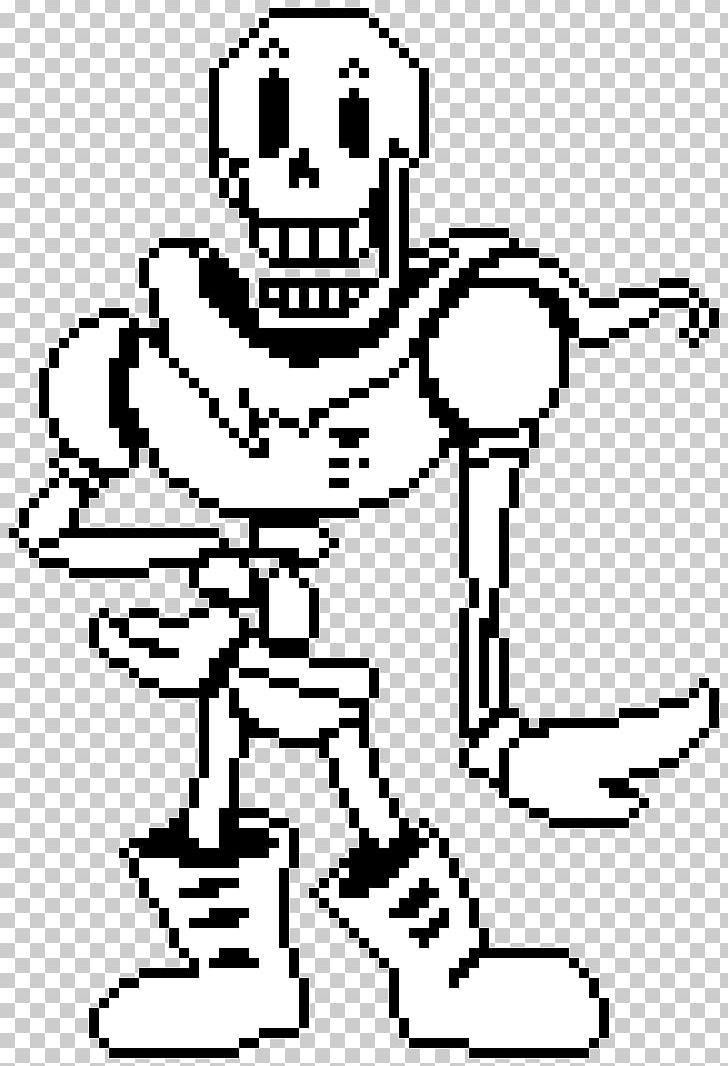 Undertale Papyrus Paper Sprite PNG, Clipart, Area, Art, Black, Black And White, Bonetrousle Free PNG Download