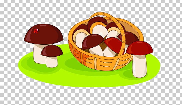 Edible Mushroom Boletus Edulis Basket PNG, Clipart, Cartoon, Cuisine, Dish, Edible Mushroom, Euclidean Vector Free PNG Download