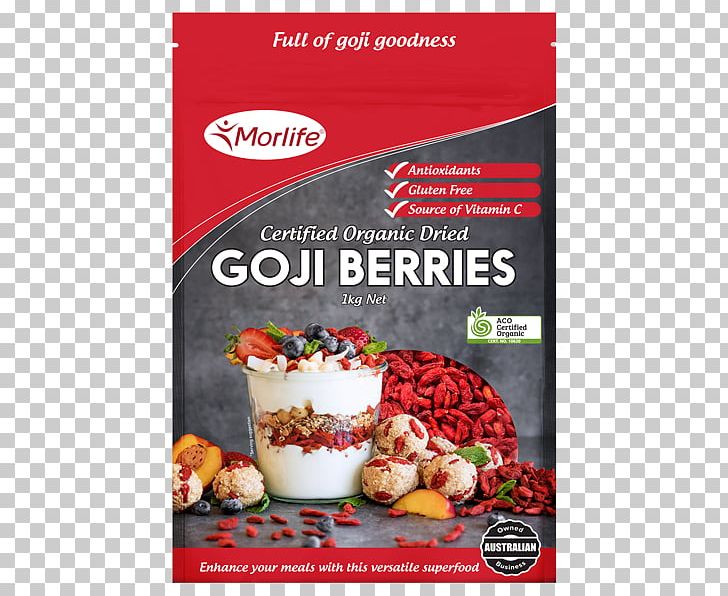 Organic Food Vegetarian Cuisine Goji Organic Certification Berry PNG, Clipart, Antioxidant, Berry, Convenience Food, Cuisine, Dried Fruit Free PNG Download