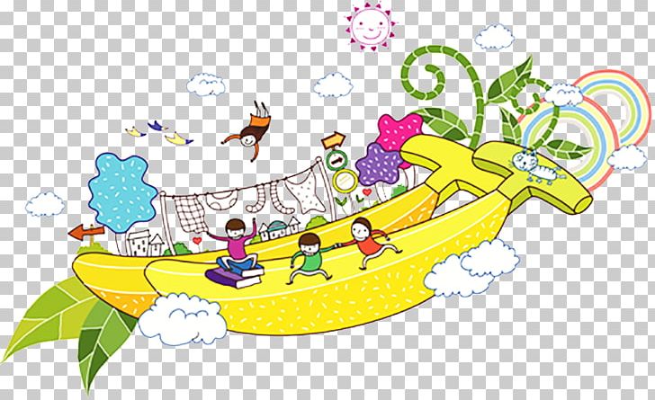 Banana Illustration PNG, Clipart, Area, Art, Banana, Banana Leaves, Bananas Free PNG Download